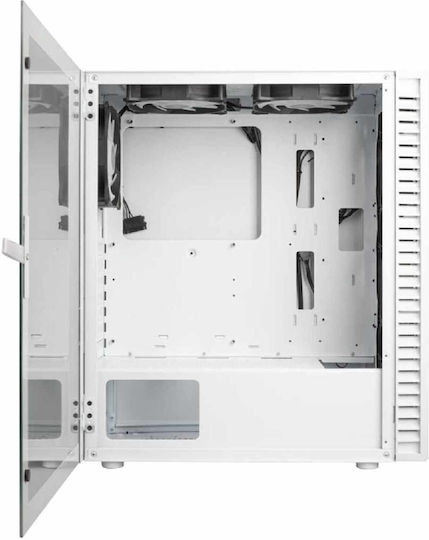 Kolink Observatory HF Glass ARGB Gaming Midi Tower Κουτί Υπολογιστή με Πλαϊνό Παράθυρο Λευκό