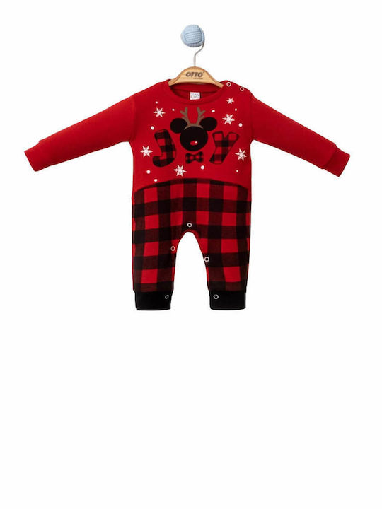 Pabbuc Baby Babystrampler Langärmliges Rot