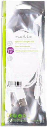 Nedis USB-A to Lightning Cable White 1m (CCGB39300WT10)