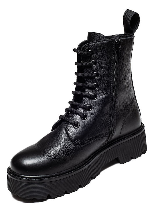 Franchesca Moretti Women's Leather Boots Black