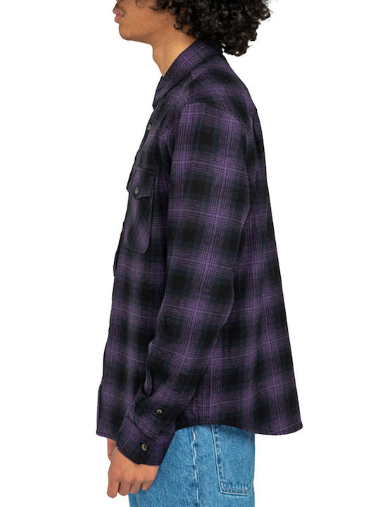 Element Tacoma Men's Shirt Long Sleeve Flannel Checked Multicolour