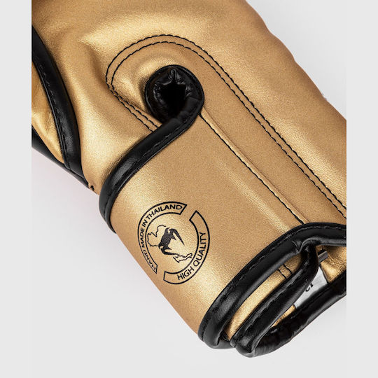 Venum Elite Boxing Gloves made of Synthetic Leather for Match Gold