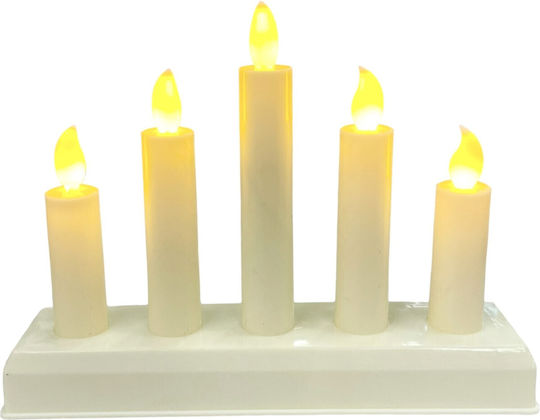 Led On Sfeșnic Electric Comemorativ Din Plastic 8x4.5x8cm