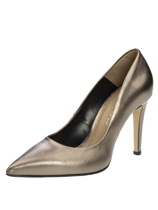 Divide Mocha Metallic High Heels