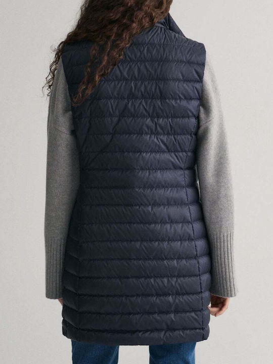 Gant Women's Short Puffer Jacket for Winter Blue