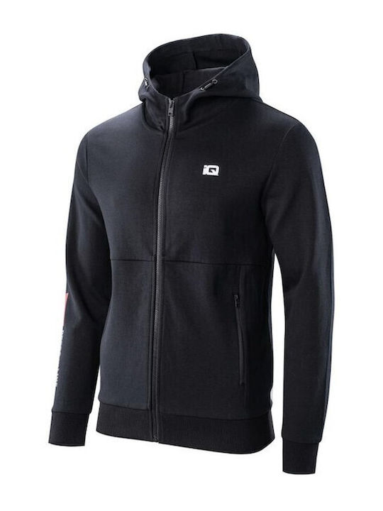 IQ Herren Sweatshirt Jacke Schwarz