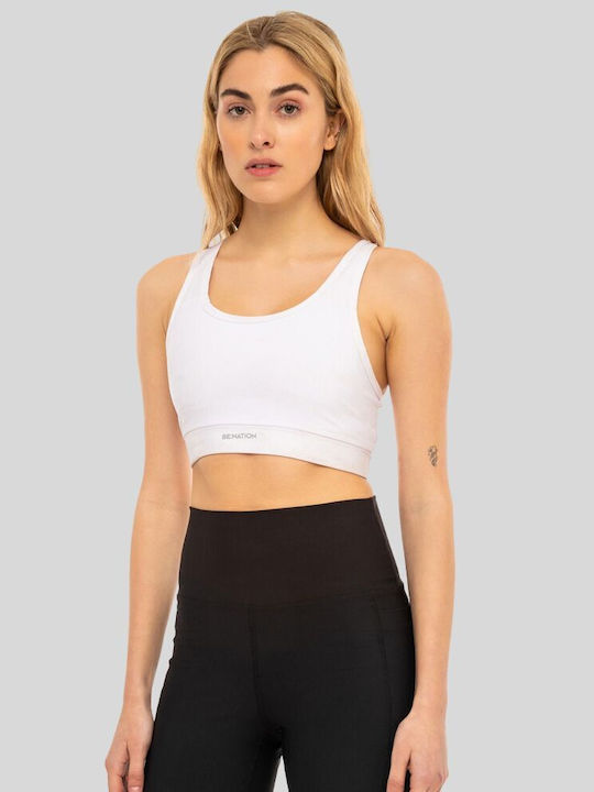 Be:Nation Women's Sports Bra without Padding White