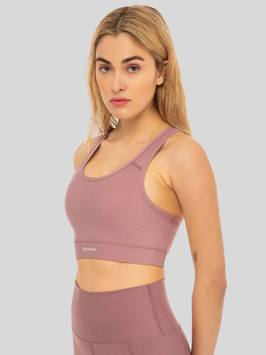 Be:Nation Women's Sports Bra without Padding Pink