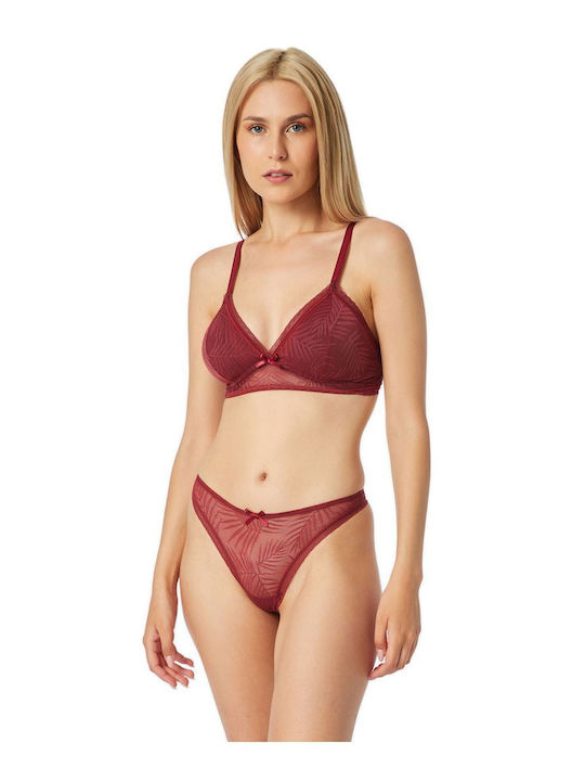Minerva Bralette Σουτιέν Μπορντό