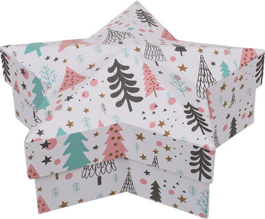 Out of the Blue Paper Christmas Box for Gift White 19.3x8.7x20cm.