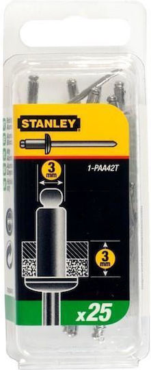 Stanley Aluminum Rivet 3/3mm 25pcs