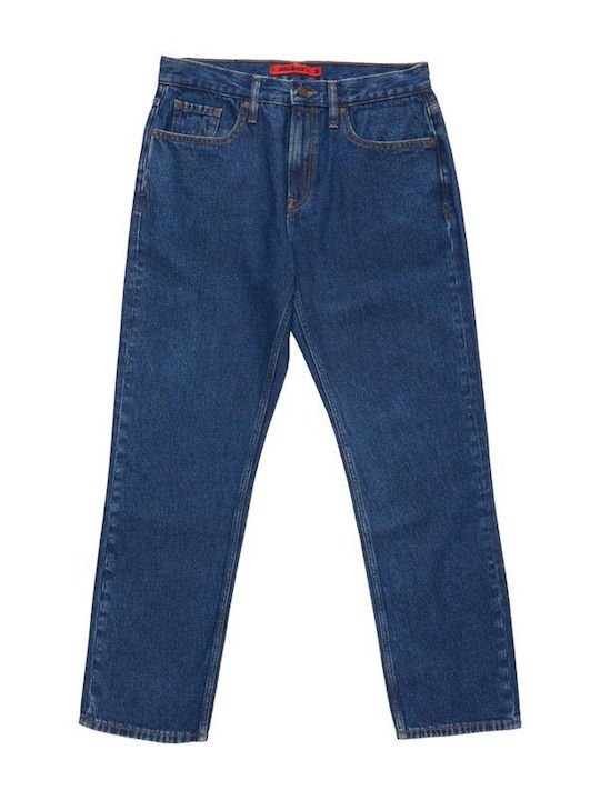 Worker Relaxed Ανδρικό Παντελόνι Τζιν με Relaxed Tapered Εφαρμογή Μπλε