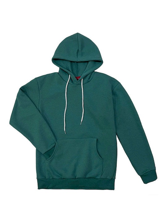 Ustyle Women's Hooded Fleece Sweatshirt Green