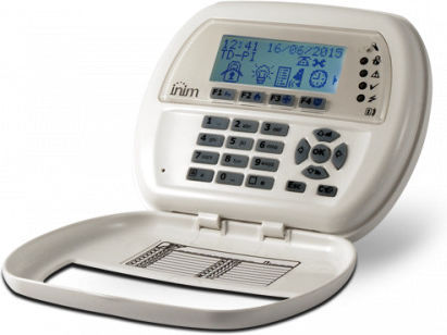 Inim JOY/MAX Tastatură de control acces securitate cu ecran în Alb Culoare