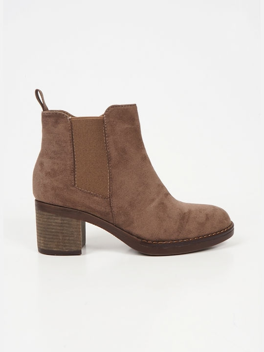 Piazza Shoes Wildleder Damen Knöchelstiefel Braun