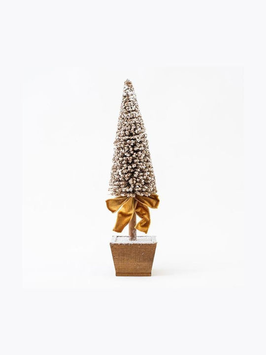 Eurolamp Christmas Decorative Plastic Tree 16cm Adorned Gold