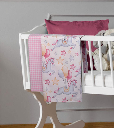 Greenwich Polo Club 8828 Baby Sheets Set Cradle Cotton Pink 70x120cm 2pcs