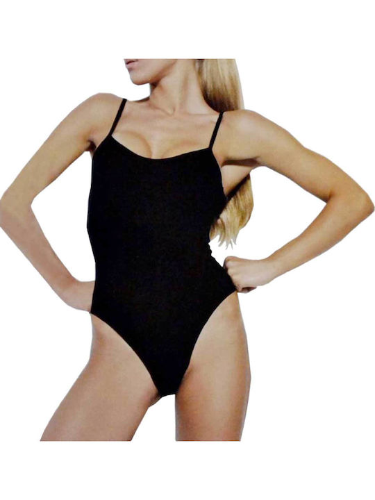Lingerie Spaghetti Strap Bodysuit Black