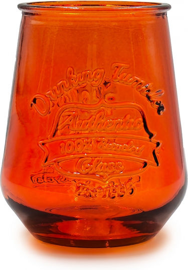 Glass Drops Glas Wasser aus Glas in Orange Farbe 400ml Glass Drops Glas Wasser aus Glas in Orange Farbe 400ml