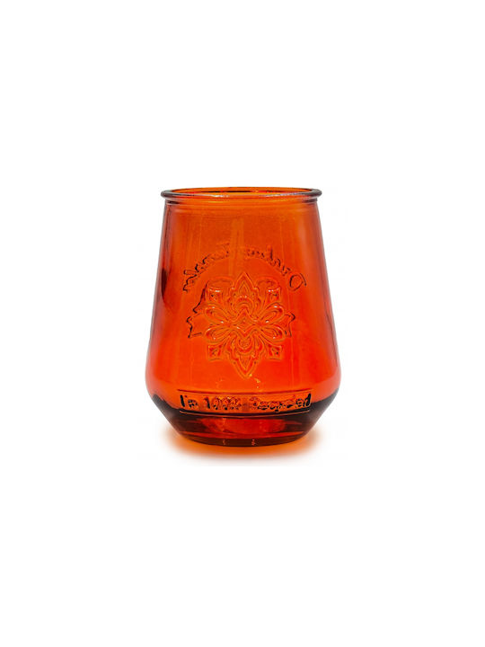 Glass Drops Glas Wasser aus Glas in Orange Farbe 400ml