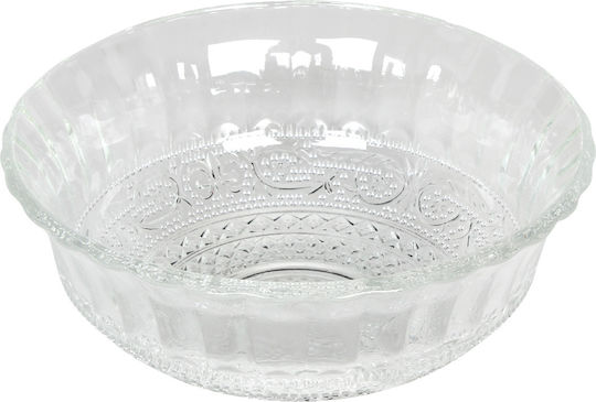 Keskor Servierschüssel Rund Glas Transparent mit Durchmesser 11.5cm