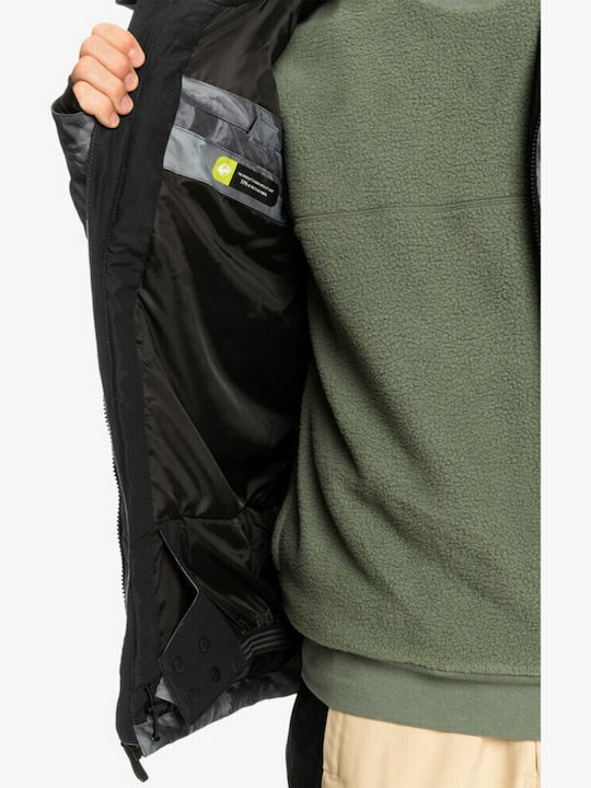 Quiksilver Mission Printed Men's Ski & Snowboard Jacket Black EQYTJ03428-KVJ2
