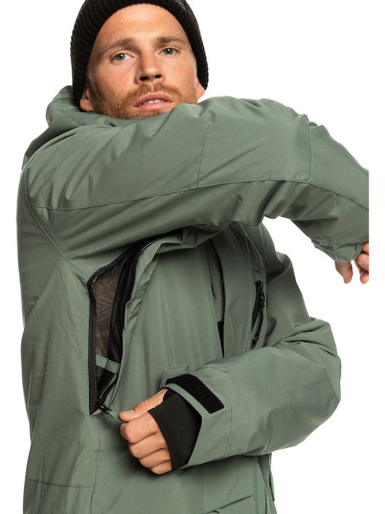 Quiksilver Mission Men's Ski & Snowboard Jacket Khaki EQYTJ03266-GNB0
