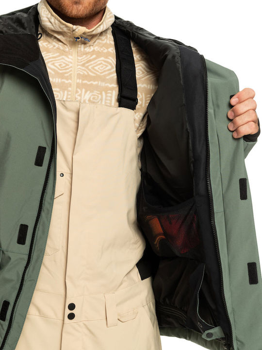 Quiksilver Mission Men's Ski & Snowboard Jacket Khaki EQYTJ03266-GNB0