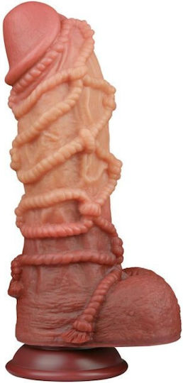 Lovetoy Ρεαλιστικό Dildo με Όρχεις και Βεντούζα Flesh 27cm