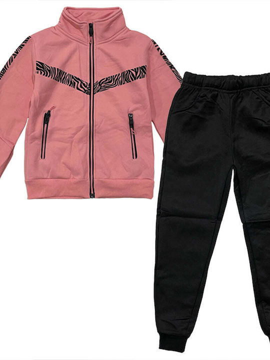 Ustyle Kinder Sweatpants Set - Jogginganzug Rosa 2Stück