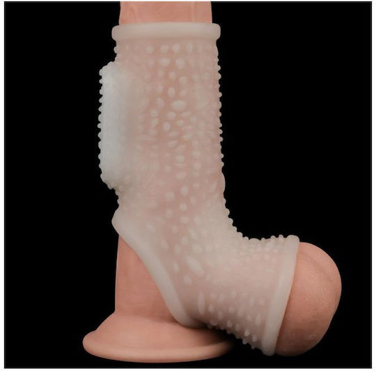 Lovetoy Extensie De Penis Cu Vibrație Albă