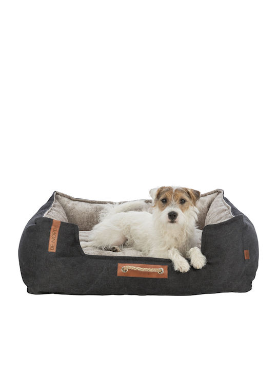Trixie Nordic Föhr Sofa Dog Bed Black 80x60cm.