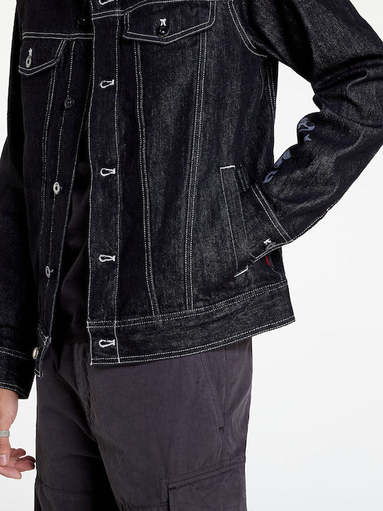 Jachetă Denim Negru