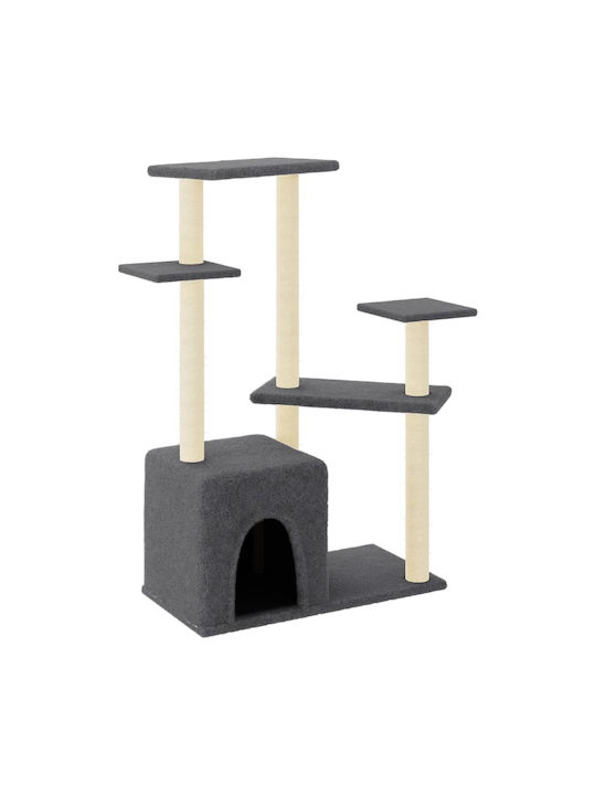 vidaXL Scratching Post Cat Trees Gray 91x53.5x107.5cm