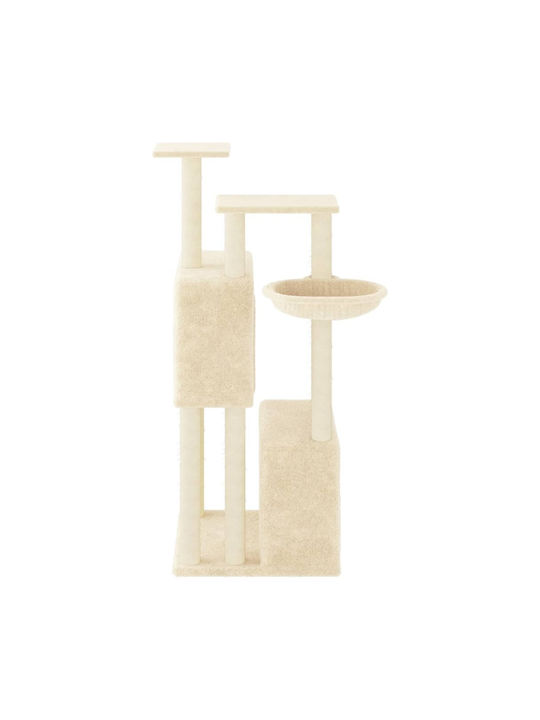 vidaXL Scratching Post Cat Trees Beige 5 levels 73.5x69x122cm