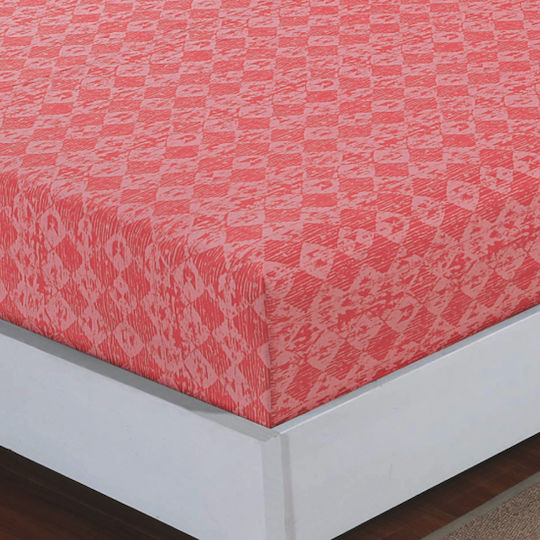 Casa Colori Двойна 140x200+30см. с Ластик Coral Rombus Корал