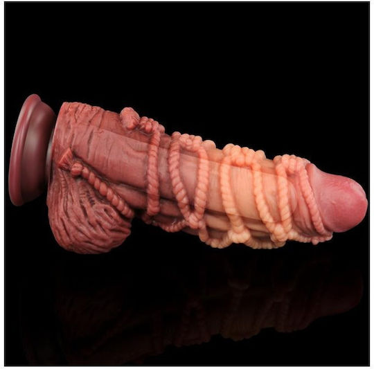 Lovetoy Glass Dildo with Balls and Suction Cup Flesh 24.5cm