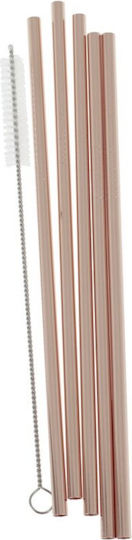 Ginger Ray Straw Metal Rose Gold 1pcs