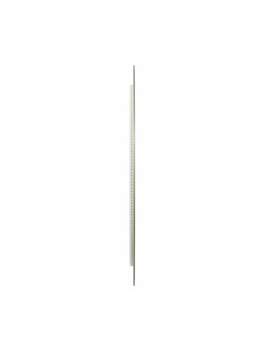 vidaXL Στρογγυλός Καθρέπτης Μπάνιου Led 70x70cm Διάφανος