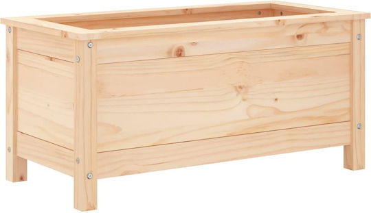 vidaXL Planter Box Lemn Maro 82.5x40x39cm.