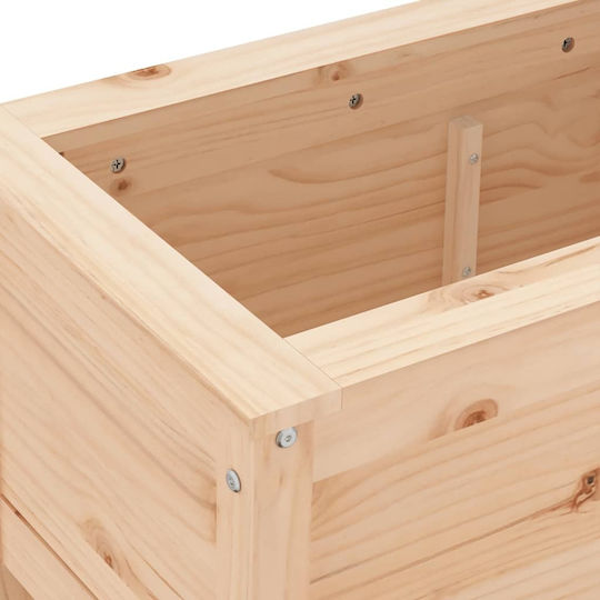 vidaXL Planter Box Lemn Maro 82.5x40x39cm.