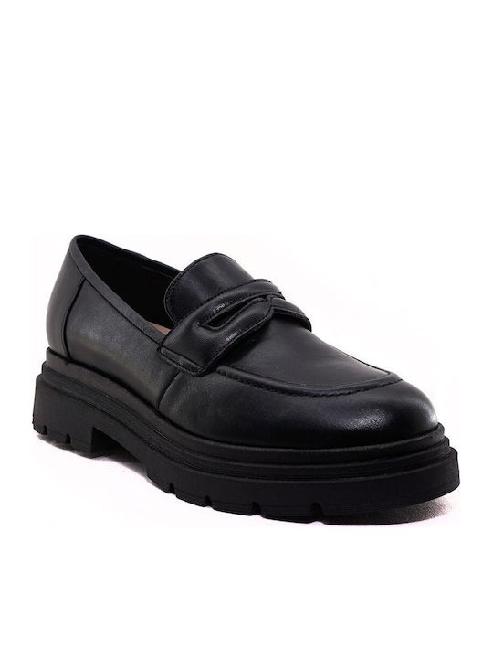 Fardoulis Damen Mokassins in Schwarz Farbe