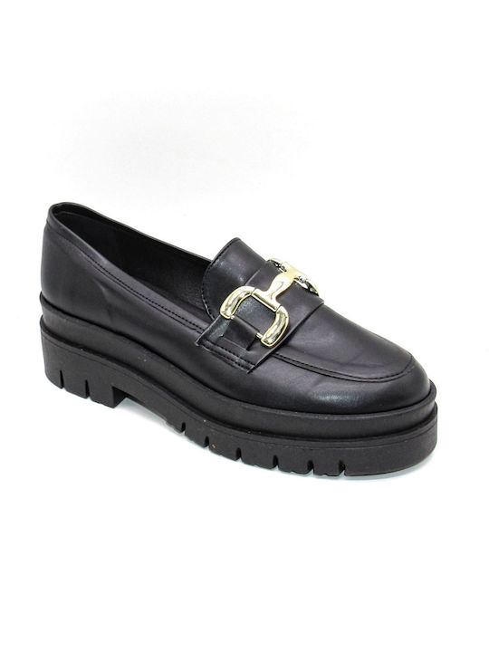 Si Bolleti Women's Loafers in Black Color