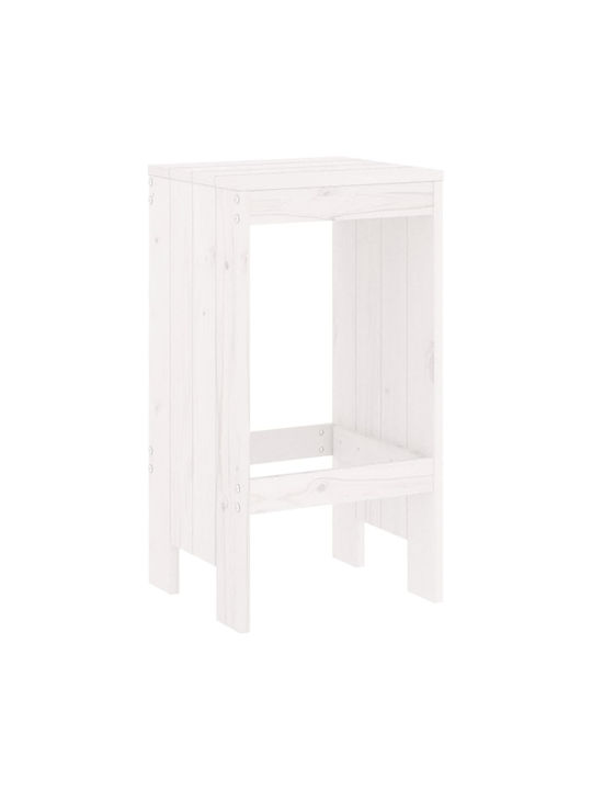 Stool for Bar Outdoor White 40x36x75cm