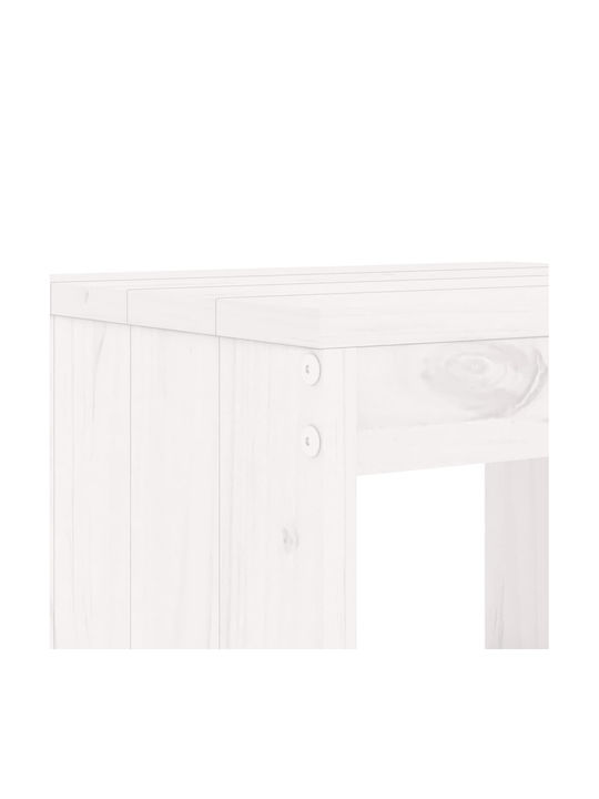 Stool for Bar Outdoor White 40x36x75cm