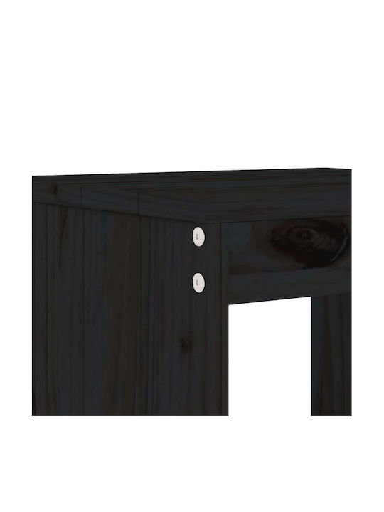 Stool for Bar Outdoor Black 40x36x75cm