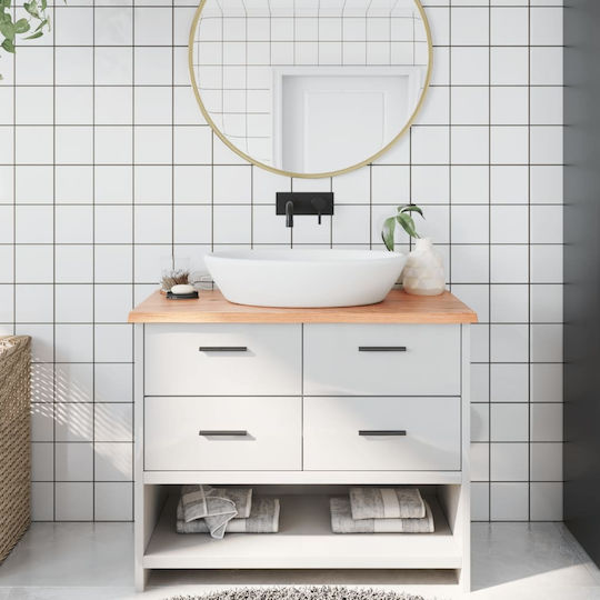 vidaXL Countertop without Sink L100xW50xH2cm Brown