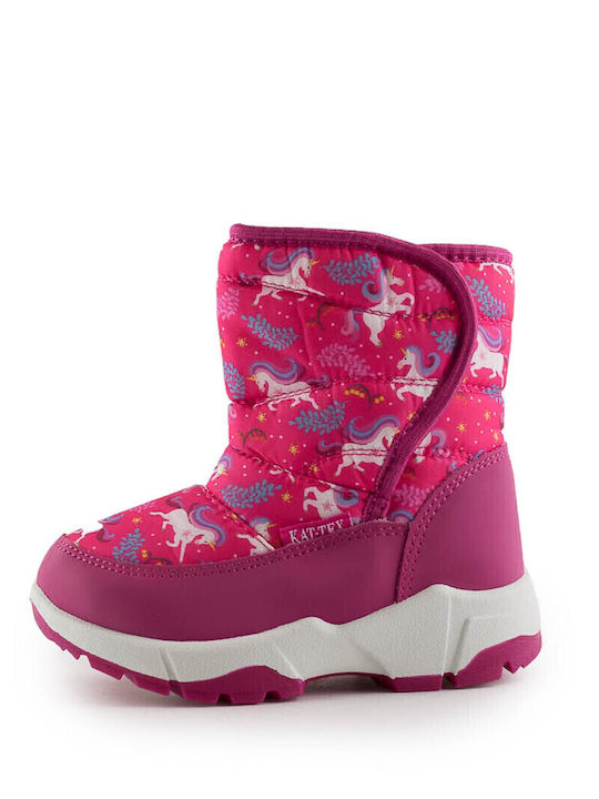 Kids Wellies with Internal Lining Fuchsia
