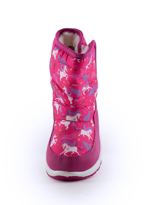 Kids Wellies with Internal Lining Fuchsia