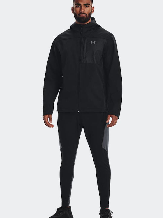 Athletic Jacket Waterproof and Windproof Black